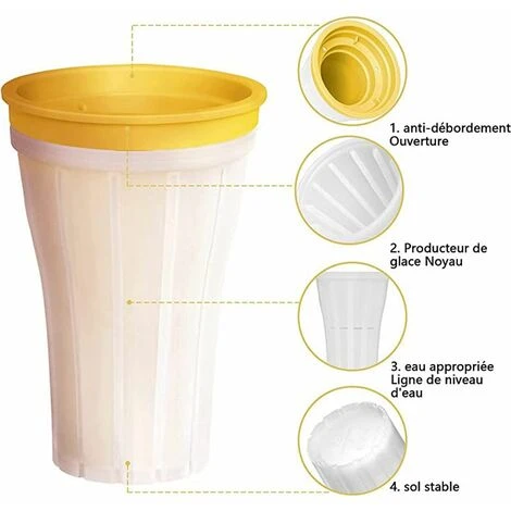 Gelatiera Granita, Coppa Granita 150ml, Frullatore, Coppa Gelato Granita, Coppa Frullato Gelato - Verde 7 Gelatiera Granita, Coppa Granita 150ml, Frullatore, Coppa Gelato Granita, Coppa Frullato Gelato - Verde - immagine 5