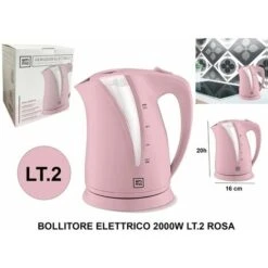 BOLLITORE ELETTRICO 2000W LT.2 ROSA