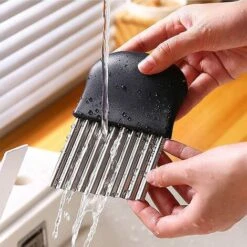 Coltello Per Patatine Fritte A Forma Di Onda, Tagliaverdure In Acciaio Inox, Tagliapatate A Forma Di Onda, Coltello Per Patatine Fritte Per Insalata Di Frutta E Verdura, Tagliapatatine Fritte, Tagliap -Rowentus Negozio 94286619 5