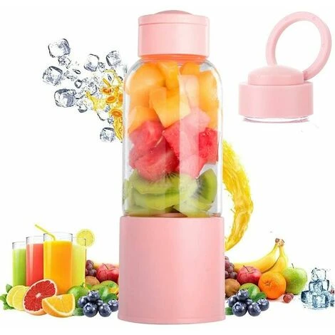 Frullatore Portatile, Spremiagrumi Con 450 Ml 6 Lame Senza BPA Per Sport E Viaggi, Mini Frullatore Per Frullati E Frappè, Regalo Di Natale Per Donne E Uomini (rosa) 3 Frullatore Portatile, Spremiagrumi Con 450 Ml 6 Lame Senza BPA Per Sport E Viaggi, Mini Frullatore Per Frullati E Frappè, Regalo Di Natale Per Donne E Uomini (rosa)
