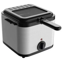 Friggitrice Elettrica Da 2,5 Litri Per Uso Domestico Piccola 1000 W Ad Alta Potenza Multifunzione Friggitrice In Acciaio Inossidabile Kebab Macchina Per Patatine Fritte (argento, Spina Europea) -Rowentus Negozio 94914313 3