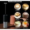Montalatte Per Caffè, Montalatte Elettrico Portatile, Creatore Di Schiuma, Frusta A Batteria, Frullatore Per Bevande, Mini Schiuma In Acciaio Inox Per Latte Macchiato, Cappuccino, Matcha, Cioccolata C -Rowentus Negozio 94914381 1