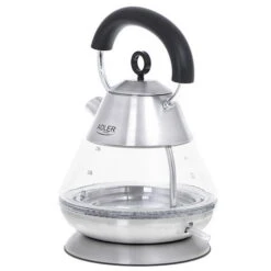 Bollitore Elettrico AD1282 2200W 1,5L In Vetro E Acciaio Colore Bianco Adler Europe -Rowentus Negozio 94992479 4