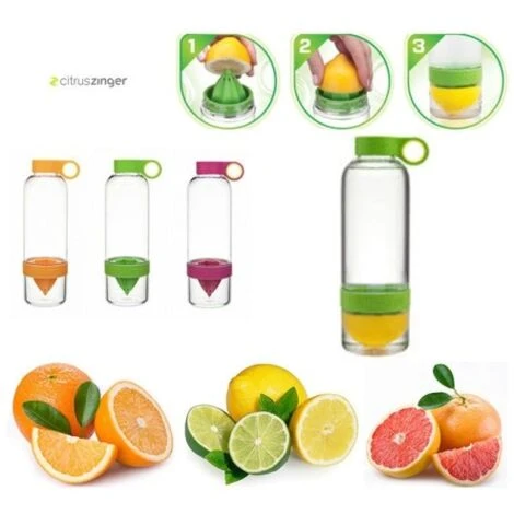 Trade Shop - Borraccia Citrus Zinger Bottiglia Infusione Spremiagrumi Corsa Palestra 3 Trade Shop - Borraccia Citrus Zinger Bottiglia Infusione Spremiagrumi Corsa Palestra