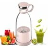 Blender Smoothie Makers, ITullatore Portatile Da 350 Ml Mini ITullatori A Brocca, ITullatore Personale Multifunzionale Bottiglia Per ITullatore Di Succhi ITeschi Da Portare Con USB Ricaricabile (rosa) -Rowentus Negozio 95466754 1