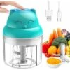 Tritatutto Elettrico Mini Multi Grinder, Mixer ITullatore Da 250ml Con Design In Acciaio Inossidabile A 3 Lame, Tritatutto Per Aglio, ITullatore Piccolo Uso Facile E Veloce Per Carne, Cipolla, Erbe