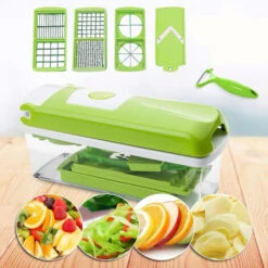 In Verde - Tagliaverdure Per Cubetti, Bastoncini, Fette, Strisce E Quarti - Taglia Insalata Mandolino Tagliacetrioli 9 In Verde - Tagliaverdure Per Cubetti, Bastoncini, Fette, Strisce E Quarti - Taglia Insalata Mandolino Tagliacetrioli -Rowentus Negozio 95525938 3
