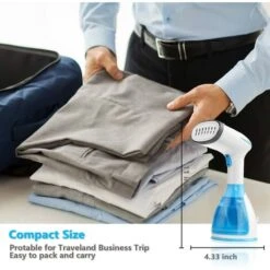 Piroscafo Portatile 1500W 280ML, Piroscafo Portatile Riscaldamento Rapido Piroscafo Tenuto In Mano -Rowentus Negozio 95548316 2