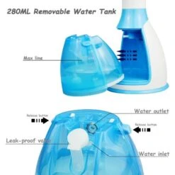 Piroscafo Portatile 1500W 280ML, Piroscafo Portatile Riscaldamento Rapido Piroscafo Tenuto In Mano -Rowentus Negozio 95548316 4