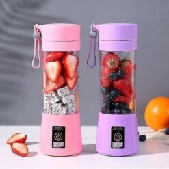 Blender Smoothie Maker, ITullatore Personale Con 6 Lame In Acciaio Inossidabile Rosa