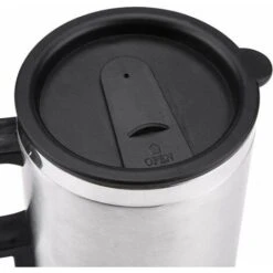 Bollitore Elettrico Per Auto Tazza Isolata Tazza Riscaldante Da Viaggio Thermos 450ml 12V Acciaio Inossidabile -Rowentus Negozio 95703761 5