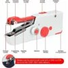 GTA Macchina Da Cucire Portatile Con Cavo USB, Mini Piccola Macchina Da Cucire Portatile Per Bambini, Principianti E Adulti, Cucito Rapido Di Emergenza Con Bobina, Ago Per Casa/Viaggio (Rosso) -Rowentus Negozio 95747018 1