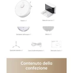 Dreame D9 Max Robot Aspirapolvere Lavapavimenti Con Mappatura 4000Pa Navigazione LDS Polvere Fino 570ml Mappatura Multilivello Controllo App&Alexa Aspirazione Tappeti Peli Animali Bianco -Rowentus Negozio 95805111 5