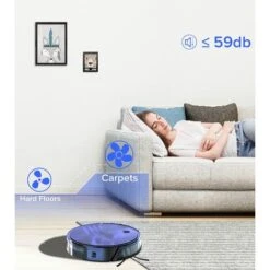 Robot Aspirapolvere Lavapavimenti, 2200Pa Aspira E Lava Aspirapolvere Robot Compatibile Con WiFi/APP/Alexa Pulizia Domestica Silenzio 150 Minuti Autocaricante,Per Peli Di Animali, Tappeti, Pavimenti 9 Robot Aspirapolvere Lavapavimenti, 2200Pa Aspira E Lava Aspirapolvere Robot Compatibile Con WiFi/APP/Alexa Pulizia Domestica Silenzio 150 Minuti Autocaricante,Per Peli Di Animali, Tappeti, Pavimenti -Rowentus Negozio 95811401 3