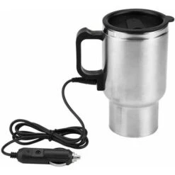 450ml 12v Bollitore Elettrico Per Auto Tazza Thermos In Acciaio Inossidabile Isolato Riscaldatore Per Auto Per Mantenere Caldo Il Tè E Il Latte Con L'adattatore