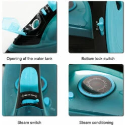 Ferro Da Stiro, Ferro Da Stiro A Vapore Per La Casa Con Filo Wireless Blu -Rowentus Negozio 96193959 5