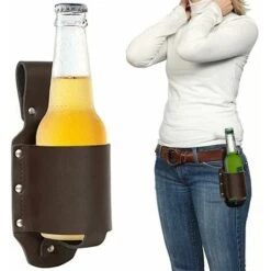 Fondina Per Birra Classica Fondina Per Birra In Pelle PU Portabevande In Vita Stile Cowboy Per Bottiglia Di Birra Da 12 Once Lattina Di Birra Porta Birra Soda Cintura Bevanda Vita Ba