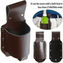 Fondina Per Birra Classica Fondina Per Birra In Pelle PU Portabevande In Vita Stile Cowboy Per Bottiglia Di Birra Da 12 Once Lattina Di Birra Porta Birra Soda Cintura Bevanda Vita Ba -Rowentus Negozio 96215638 5