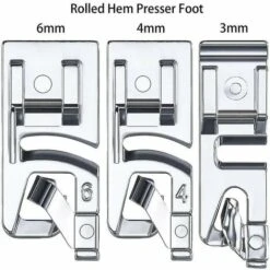 Set Di Piedini Per Macchina Da Cucire Con Orlo Arrotolato Stretto Per Cucire Per Uso Domestico -Rowentus Negozio 96226754 5