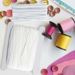 LITZEE Accessori Da Cucito Fasce Elastiche E Clip Per Naso, 50 M Lunghezza 3 Mm Corda Di Gomma Elastica Con 100 Pezzi Ponti Nasali Per Cucito E Artigianato Fai-da-Te 9 LITZEE Accessori Da Cucito Fasce Elastiche E Clip Per Naso, 50 M Lunghezza 3 Mm Corda Di Gomma Elastica Con 100 Pezzi Ponti Nasali Per Cucito E Artigianato Fai-da-Te -Rowentus Negozio 96300772 3