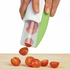 LITZEE Affettatrice Manuale Affettatrice Pomodoro Uva Frutta Verdura Insalata Affettatrice Ciliegia Frutta Mezzo Verde Cutter -Rowentus Negozio 96300932 4