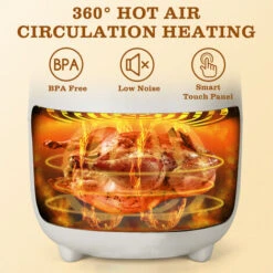 Taylor Swoden Ava - Friggitrice Ad Aria Senza Olio, Friggitrice Ad Aria Tecnologica Compatta 3L, 1300W, 8 Menu Preimpostati, Display LED, Cestello Con Rivestimento Antiaderente, Bianco Sporco 10 Taylor Swoden Ava - Friggitrice Ad Aria Senza Olio, Friggitrice Ad Aria Tecnologica Compatta 3L, 1300W, 8 Menu Preimpostati, Display LED, Cestello Con Rivestimento Antiaderente, Bianco Sporco -Rowentus Negozio 96455617 4