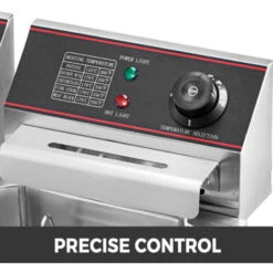 VEVOR Friggitrice Elettrica Con Doppio Serbatoio In Acciaio Inossidabile 560 X 430 X 310 Mm Friggitrice Ad Olio 5000 W Friggitrice Elettrica Con Coperchi Rimovibili 50 200°C Friggitrice Per Friggere -Rowentus Negozio 96461638 4