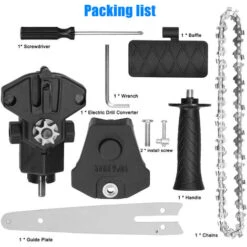 Trapano Elettrico Da 6 Pollici Modificato In Accessorio Per Motosega Elettrica Accessorio Per Motoseghe Elettriche Pratico Set Di Strumenti Di Modifica Utensile Da Taglio Per La Lavorazione Del Legno -Rowentus Negozio 96716095 2