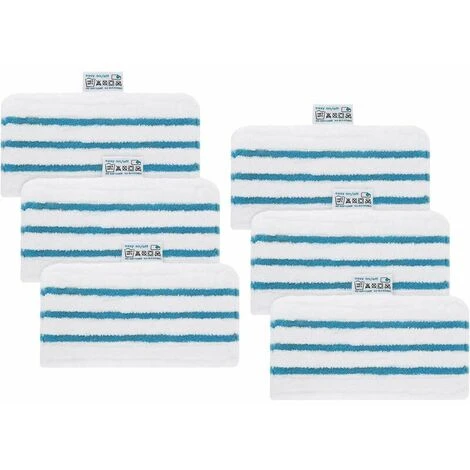Set Di 6 Microfibre Lavabili Per Scopa A Vapore Black & Decker FSMP20, FSMH1321JMD, FSM1500, FSM1600, FSM1610, FSM1620, FSM1621, FSM1630, FSMH162 3 Set Di 6 Microfibre Lavabili Per Scopa A Vapore Black & Decker FSMP20, FSMH1321JMD, FSM1500, FSM1600, FSM1610, FSM1620, FSM1621, FSM1630, FSMH162