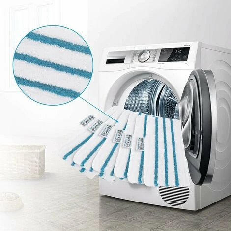 Set Di 6 Microfibre Lavabili Per Scopa A Vapore Black & Decker FSMP20, FSMH1321JMD, FSM1500, FSM1600, FSM1610, FSM1620, FSM1621, FSM1630, FSMH162 4 Set Di 6 Microfibre Lavabili Per Scopa A Vapore Black & Decker FSMP20, FSMH1321JMD, FSM1500, FSM1600, FSM1610, FSM1620, FSM1621, FSM1630, FSMH162 - immagine 2