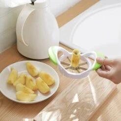 Affettatrice Per Mele, Affettatrice E Detorsolatore Con Impugnatura Facile, Taglia-mela Con 8 Lame In Acciaio Inossidabile, Taglia-mela Con Manico Verde E Detorsolatore, Taglia-mela E Affettatrice -Rowentus Negozio 97074132 4