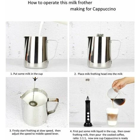 Montalatte Elettrico Portatile 3 In 1 ITusta Schiuma Per Uova ITullatore USB Regolabile A 3 Velocità Ricaricabile Per Cappuccino Latte Bulletproof Keto Coffee Cioccolate Calde 7 Montalatte Elettrico Portatile 3 In 1 ITusta Schiuma Per Uova ITullatore USB Regolabile A 3 Velocità Ricaricabile Per Cappuccino Latte Bulletproof Keto Coffee Cioccolate Calde - immagine 5