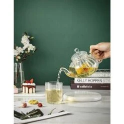 Teiera In Vetro Con Infusore A Forma Di Zucca (teiera Zucca 600 Ml) -Rowentus Negozio 97077686 4