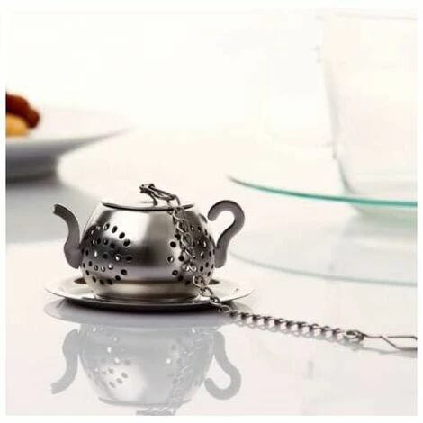 Teiera Con Infusore Per Tè 2 Pezzi - Infusore In Acciaio Inossidabile (argento) 5 Teiera Con Infusore Per Tè 2 Pezzi - Infusore In Acciaio Inossidabile (argento) - immagine 4
