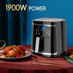 Friggitrice Ad Aria Intelligente Smart 1900W 7L Schermo LED 7 Funzioni Cuoce 9 Friggitrice Ad Aria Intelligente Smart 1900W 7L Schermo LED 7 Funzioni Cuoce -Rowentus Negozio 97307623 3