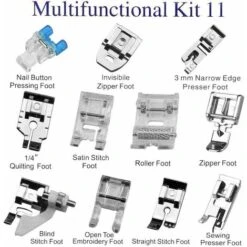11 Set Di Piedini Per Macchine Da Cucire Domestiche Per Accessori Per Macchine Da Cucire Domestiche Brother Singer Toyota -Rowentus Negozio 98120624 3