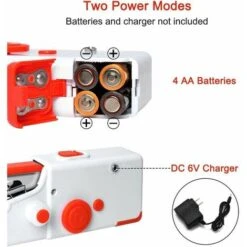 Macchina Da Cucire Portatile, Mini Macchina Da Cucire Elettrica Portatile Per Adulti, Punto Veloce Adatto Per Tessuti, Viaggi A Casa Fai-da-te, Vestiti -Rowentus Negozio 98126227 4