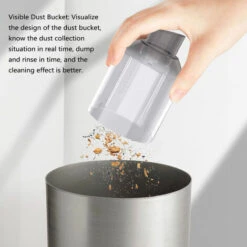 Aspirapolvere E Soffiatore D'aria Senza Fili 2 In 1 2000PA Mini Collettore Di Polveri Portatile Per Interni Auto Da Ufficio A Casa (nero) -Rowentus Negozio 98127798 5