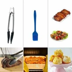 Accessori Per Friggitrice Ad Aria Da 6 '' 8 Pezzi, Kit Di Accessori Per Friggitrice Ad Aria Calda Universale Per E Tutte Le Friggitrici Ad Aria MaASDues (2.3-3.2L), Kueatily -Rowentus Negozio 98386094 5