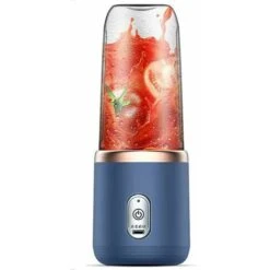 Spremiagrumi Portatile Ricaricabile Automatico Per Uso Domestico Da 40 W, Piccola Tazza Per Succo Di Vetro Rosa