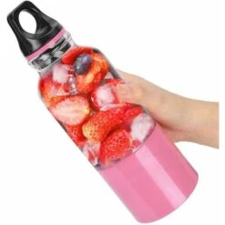 Mini Frullatore Portatile, Spremiagrumi Elettrico Per Uso Domestico Da 500 Ml, Strumento Per La Produzione Di Succhi Di Frutta E Verdura, Frullatore Automatico Ricaricabile Tramite USB, Frullatore Per -Rowentus Negozio 98719256 4