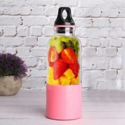 Mini Frullatore Portatile, Spremiagrumi Elettrico Per Uso Domestico Da 500 Ml, Strumento Per La Produzione Di Succhi Di Frutta E Verdura, Frullatore Automatico Ricaricabile Tramite USB, Frullatore Per -Rowentus Negozio 98719256 5