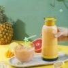 Frullatore Di Frutta Portatile, Spremiagrumi Portatile, Mini Frullatore USB Per Frullati, Frullati, Succhi Di Frutta, Frullatore Portatile 400 Ml 4 Lame Per Sport E Viaggi, Giallo (solo Estrattore Di