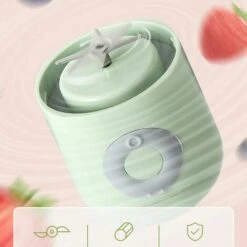 Spremiagrumi Elettrico Portatile Mini Frullato Per Uso Domestico Estrattore Per Frullatore Di Frutta Ricaricabile Estrattore Di Cibo In Uscita Piccoli Elettrodomestici Verde -Rowentus Negozio 98722581 5