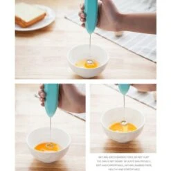 Frullino Per Uova Elettrico Portatile Frusta Per Latte Frullino Per Caffè Montalatte Per Latte Di Capra Blu -Rowentus Negozio 99326770 3