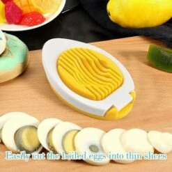 Affettatrice Per Uova, Tagliauova, Affettatrice Per Uova In Acciaio Inossidabile In 2 Pezzi, Taglia Uova Sode In Modo Rapido Ed Efficiente Taglierina Da Cucina Per Fragole, Kiwi, Banane, Prosciutti -Rowentus Negozio 99780797 4