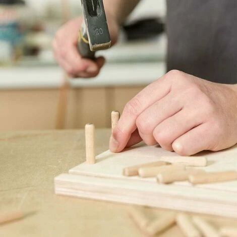 Confezione Da 400 Tasselli In Legno Da 8 Mm X 40 Mm - Tassello In Legno Massello Di Faggio Ideale Per Fresa Per La Lavorazione Del Legno - Adatto Per Maschera Di Foratura/guida Di Foratura. A 6 Confezione Da 400 Tasselli In Legno Da 8 Mm X 40 Mm - Tassello In Legno Massello Di Faggio Ideale Per Fresa Per La Lavorazione Del Legno - Adatto Per Maschera Di Foratura/guida Di Foratura. A - immagine 4