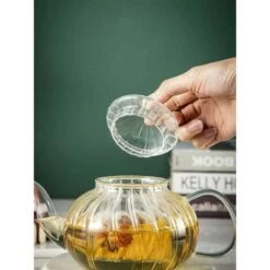 Teiera In Vetro Con Infusore Zucca Design (Teiera Zucca 600ml) -Rowentus Negozio 99785056 3
